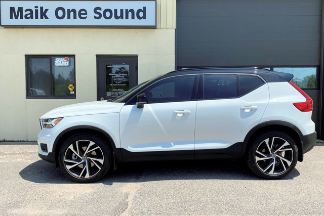 2022 Volvo XC-40 with professional window tint in North Bay